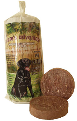 raw dog food patties